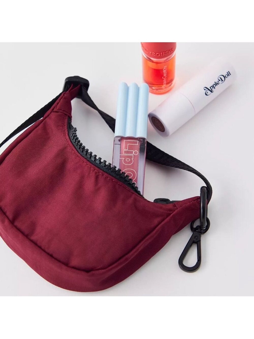 BAGGU Crescent Bag Charm - Oxblood